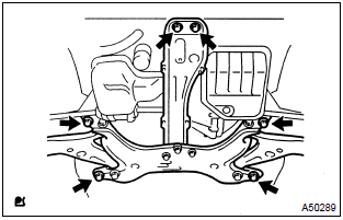 Toyota Corolla. Remove engine assembly with transaxle