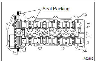 Toyota Corolla. Install cylinder head cover subassy