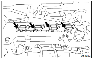 Toyota Corolla. Remove ignition coil assy