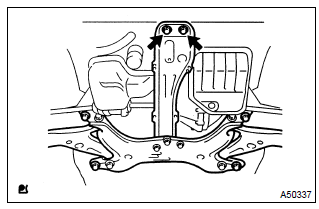 Toyota Corolla. Install engine assembly with transaxle