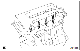 Toyota Corolla. Remove spark plug