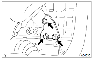 Toyota Corolla. Remove manifold stay