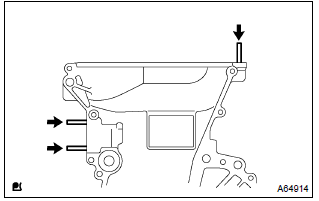 Toyota Corolla.  Remove timing chain or belt cover subassy