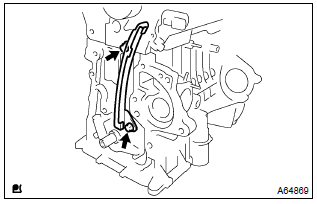 Toyota Corolla. Remove chain vibration damper no.1