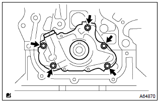 Toyota Corolla. Remove the 2 bolts and chain vibration damper.