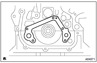 Toyota Corolla. Remove oil pump gasket