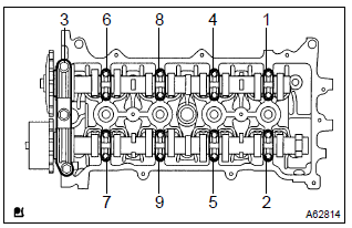 Toyota Corolla. Remove camshaft