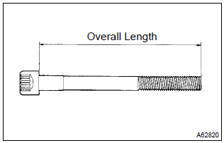 Toyota Corolla.  Inspect cylinder head set bolt