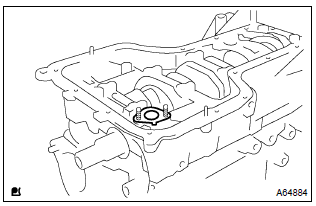 Toyota Corolla. Install oil strainer flange gasket