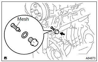 Toyota Corolla. Install oil control valve filter