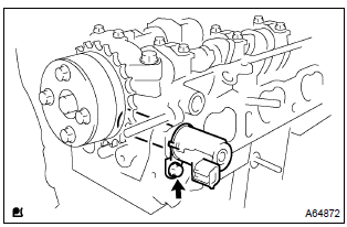 Toyota Corolla. Install camshaft timing oil control valve assy