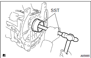 Toyota Corolla. Install engine rear oil seal