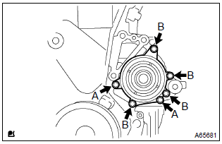 Toyota Corolla. Install water pump assy