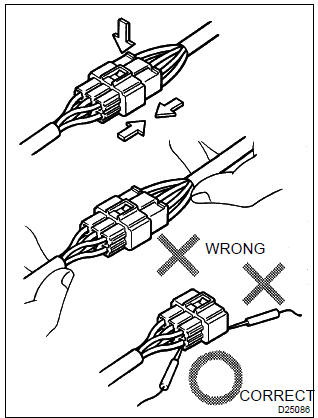 Toyota Corolla. Handling of connector