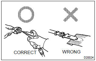 Toyota Corolla. Repair method of connector terminal