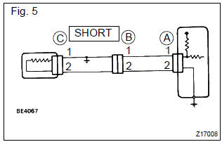 Toyota Corolla. Check short circuit