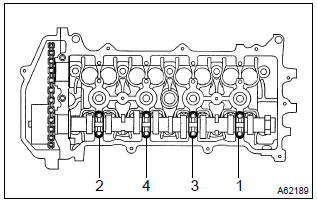 Toyota Corolla. Remove camshaft