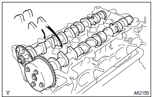 Toyota Corolla. Install camshaft