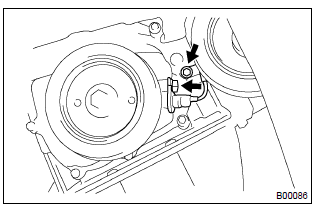 Toyota Corolla. Remove crank position sensor