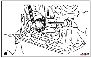 Toyota Corolla. Remove chain sub–assy