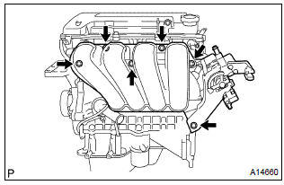 Toyota Corolla. Remove intake manifold