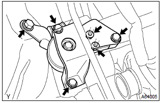 Toyota Corolla. Remove engine mounting insulator sub–assy rh