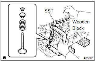 Toyota Corolla. Remove valve