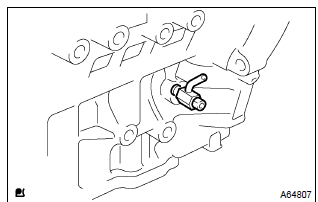 Toyota Corolla.  Remove cylinder block water drain cock sub–assy