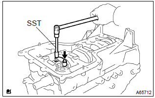 Toyota Corolla. Inspect connecting rod oil clearance