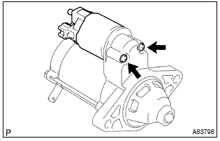 Toyota Corolla. Install repair service starter kit