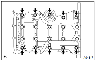 Toyota Corolla.  Inspect crankshaft oil clearance