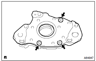 Toyota Corolla.  Inspect oil pump assy