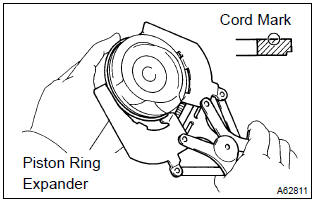 Toyota Corolla. Install piston ring set