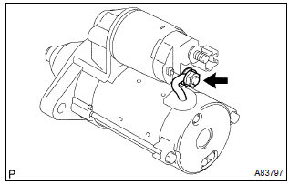 Toyota Corolla. Inspect starter assy