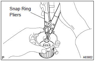 Toyota Corolla. Install starter armature assy