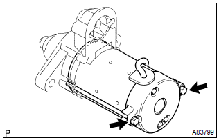 Toyota Corolla. Remove starter yoke assy