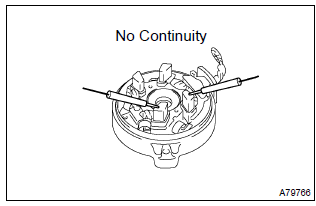 Toyota Corolla. Inspect starter commutator end frame assy