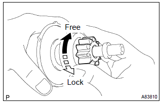 Toyota Corolla. Inspect starter center bearing clutch sub–assy