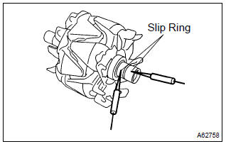 Toyota Corolla. Inspect generator regulator assy