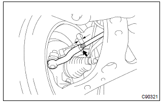 Toyota Corolla. Adjust toe–in