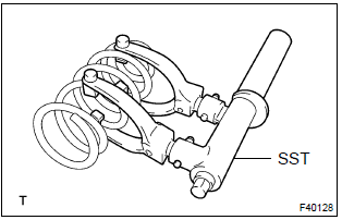 Toyota Corolla. Install shock absorber assy rear lh