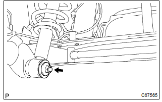 Toyota Corolla. Install rear shock absorber with coil spring