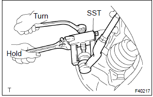 Toyota Corolla. Separate tie rod end sub–assy lh