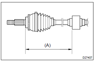 Toyota Corolla.  Install drive shaft damper (rh drive shaft)