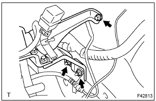 Toyota Corolla. Remove cruise control actuator assy