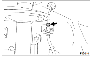 Toyota Corolla. Remove brake booster assy