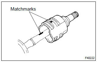 Toyota Corolla. Install front axle inboard joint sub–assy lh