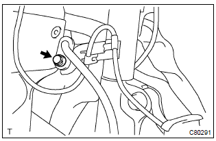 Toyota Corolla.  Install speed sensor front lh