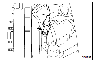 Toyota Corolla.  Install speed sensor front lh