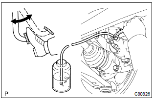 Toyota Corolla. Bleed brake line